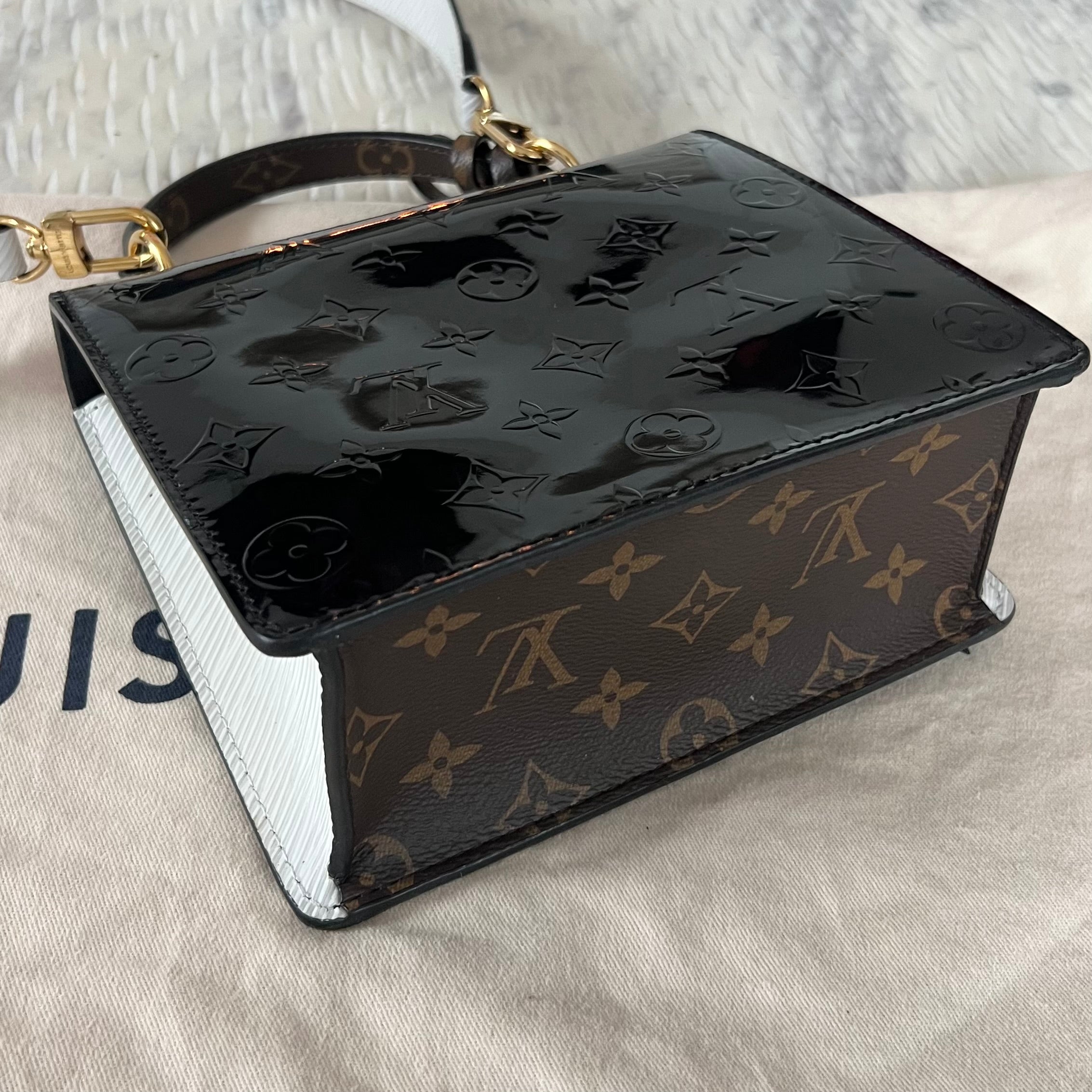 Louis Vuitton Spring Street Handbag Monogram Vernis with Monogram Canvas and Epi Leather