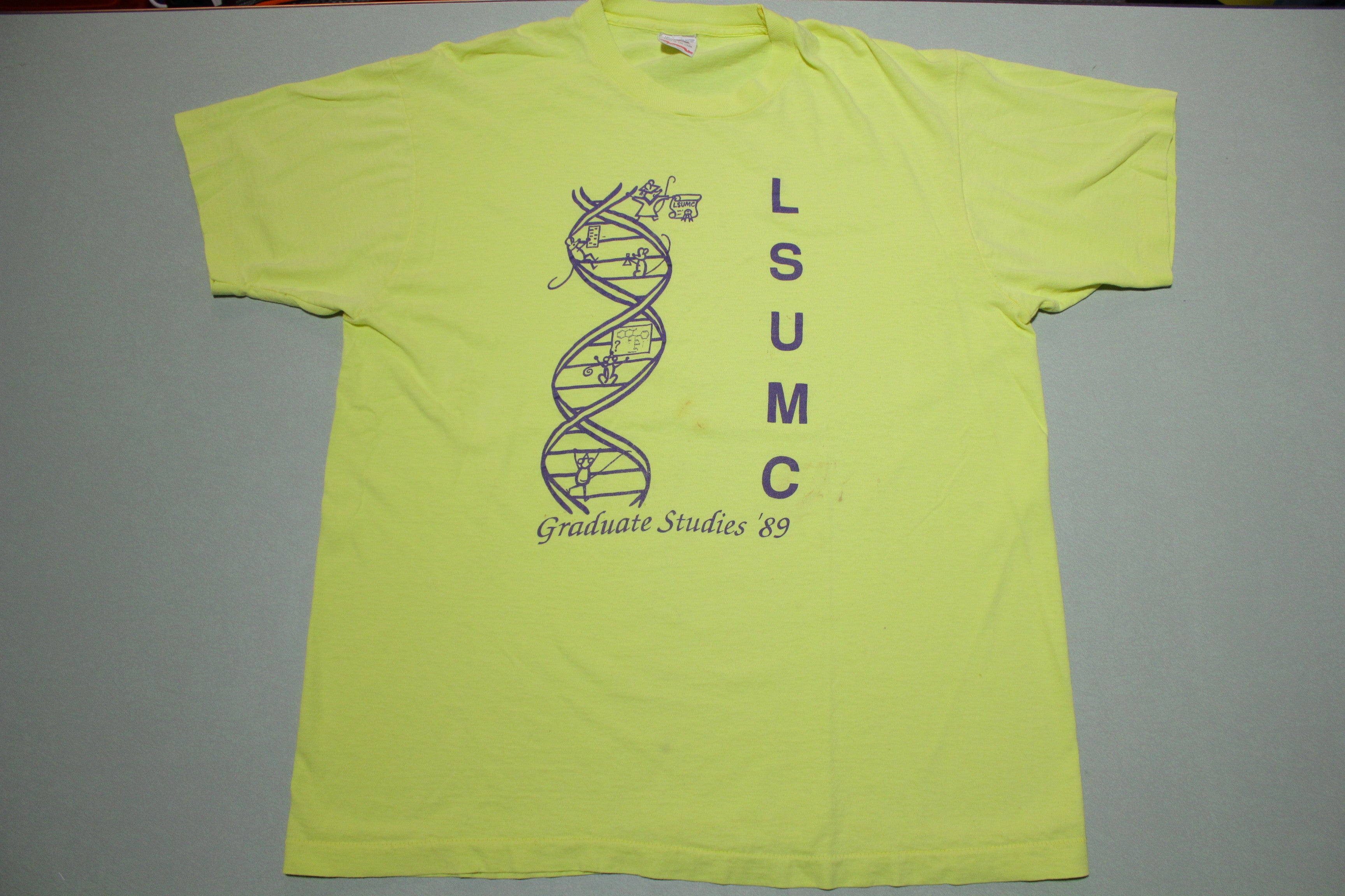 LSUMC Vintage 80's Graduate Studies 1989 Louisiana State University T-Shirt