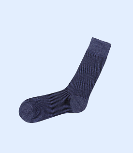 MA0427-NAVY-Mid-calf Socks For Men