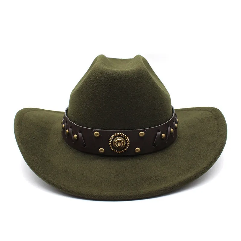 Men and Women Vintage Casual Curved Brim Western Jazz Cowboy Hat