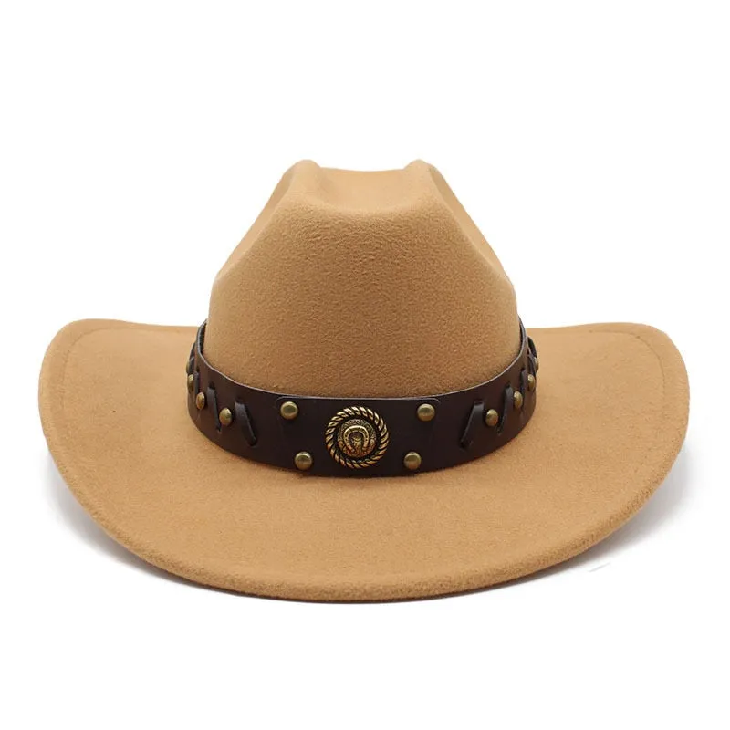 Men and Women Vintage Casual Curved Brim Western Jazz Cowboy Hat