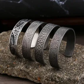 Men and Women Vintage Viking Stainless Steel Tree of Life Bracelet