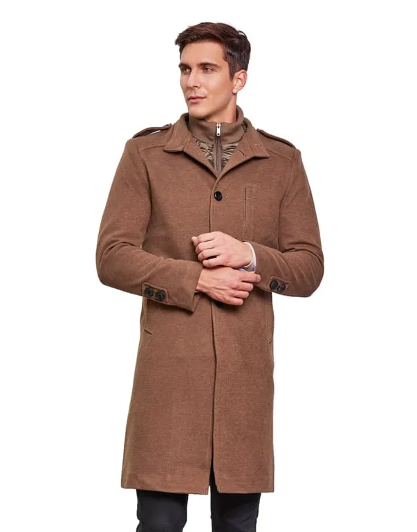 Men Coat Biscuit Color