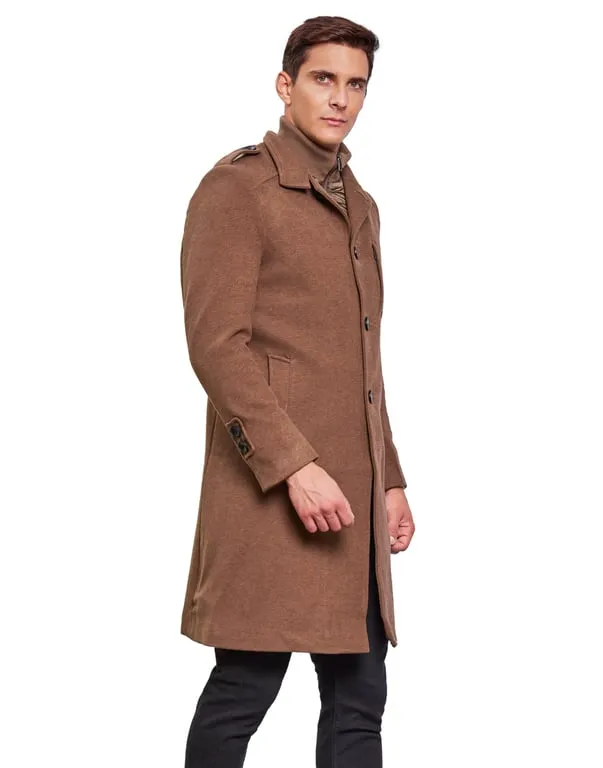 Men Coat Biscuit Color