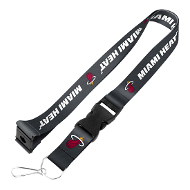 Miami HEAT Charcoal Lanyard