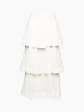 Natura Tiered Ruffle Skirt