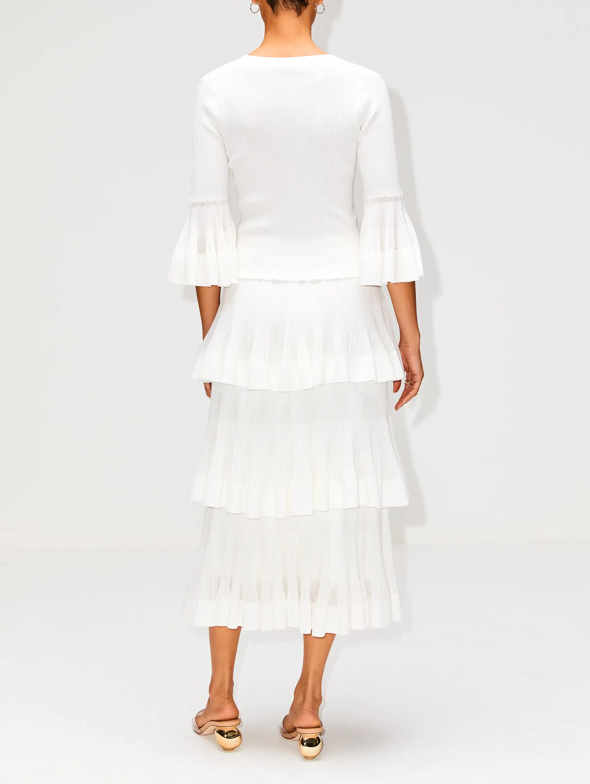 Natura Tiered Ruffle Skirt