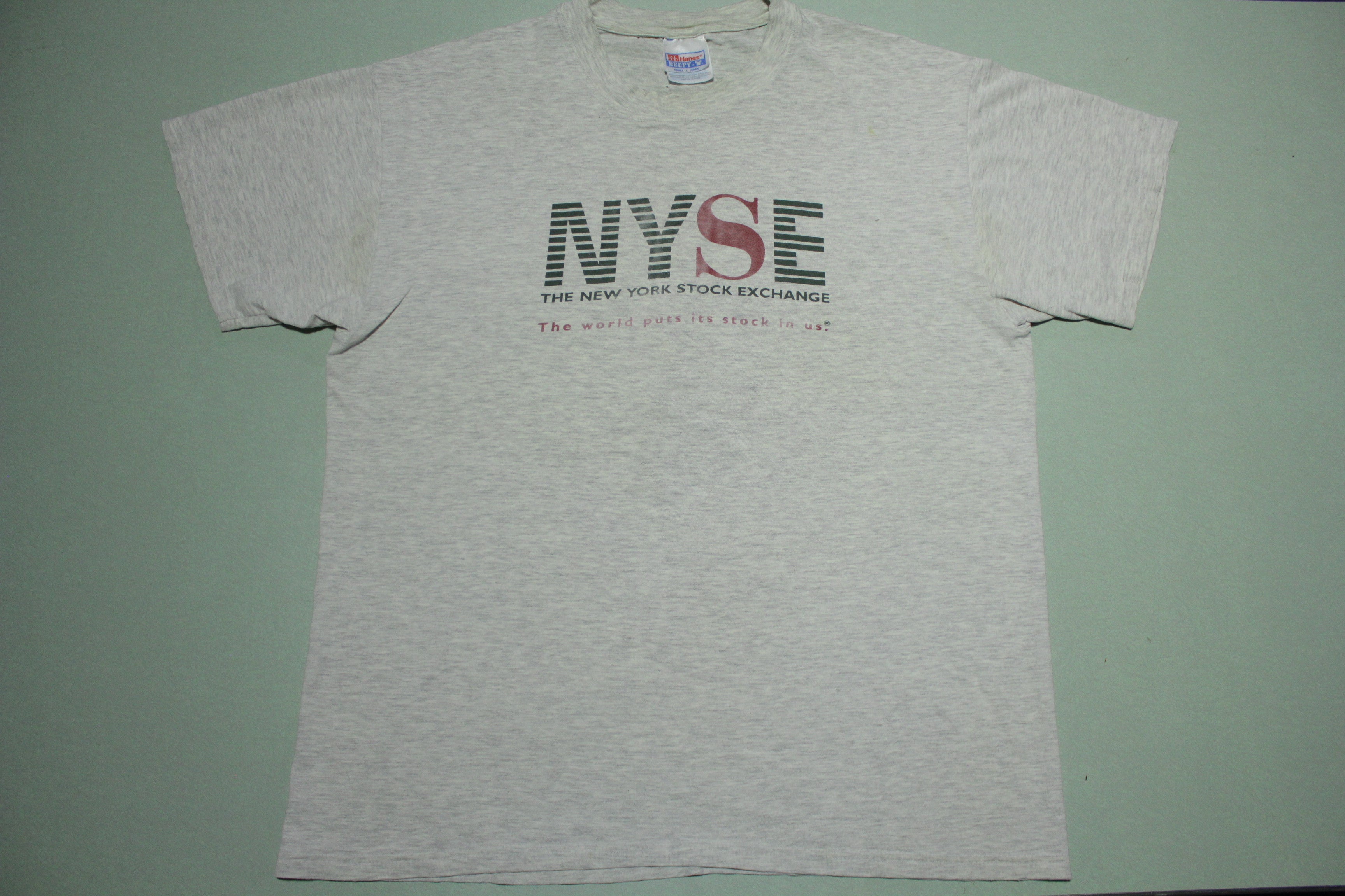 NYSE New York Stock Exchange World  Vintage 90's Hanes USA T-Shirt