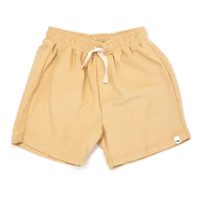 oh baby! Cotton Terry Boys Track Shorts - Oatmilk