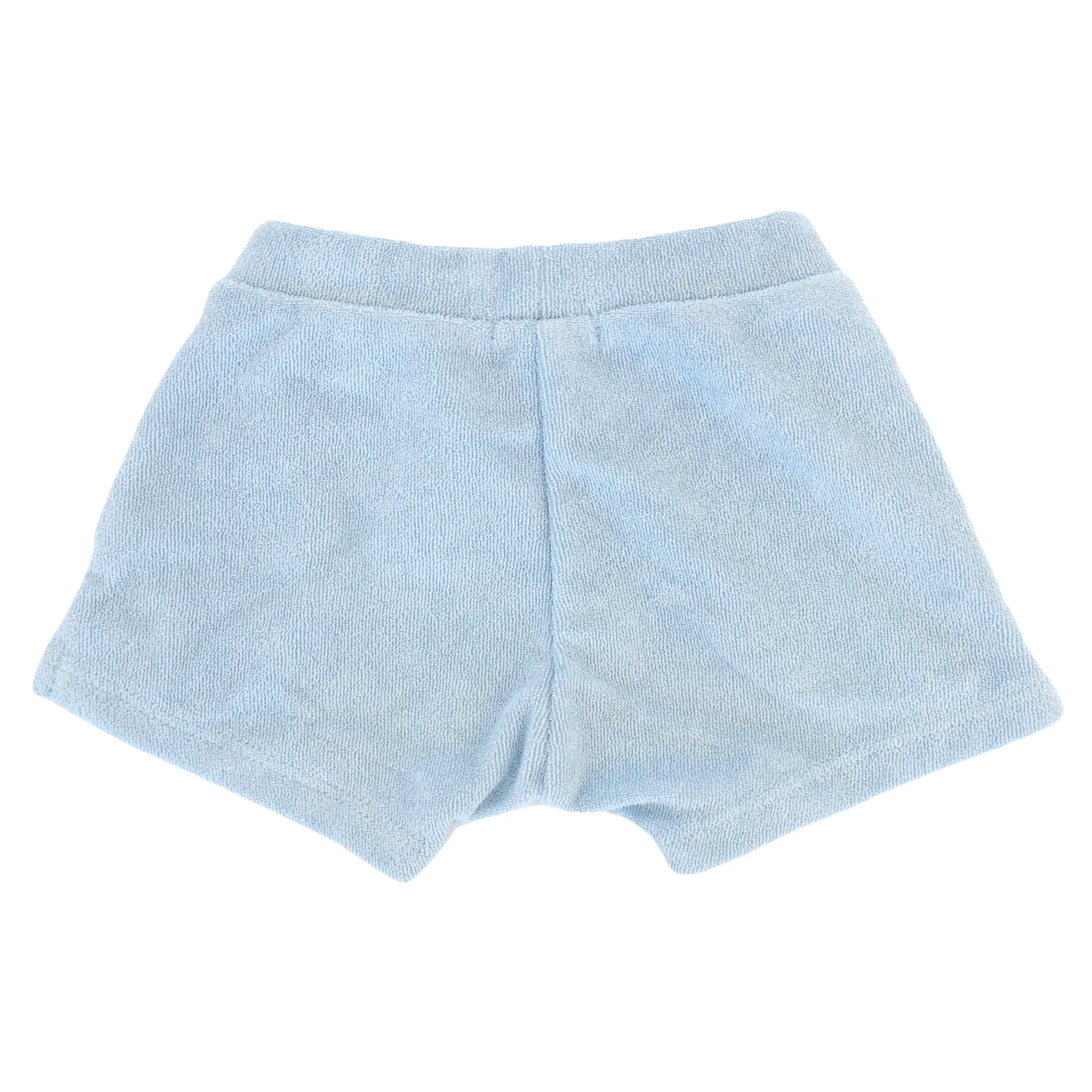 oh baby! Cotton Terry Pocket Drawstring Baby Shorts - Sky Blue