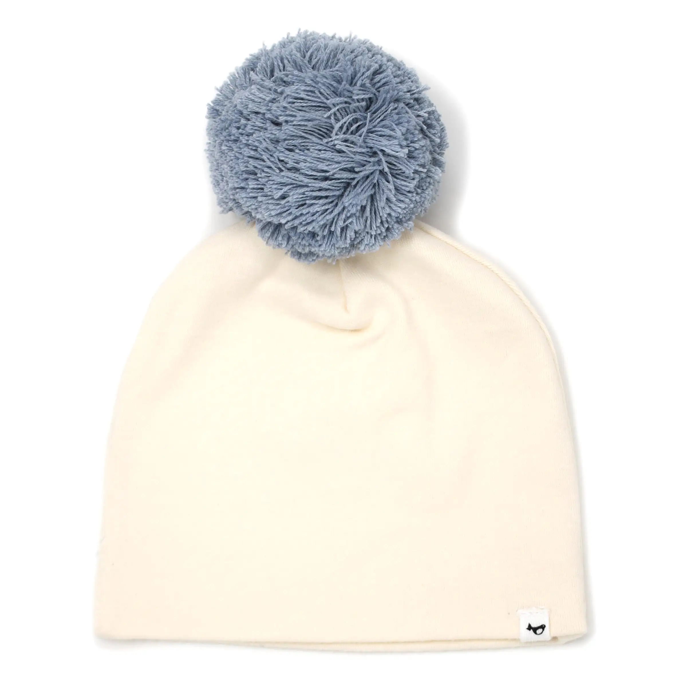 oh baby! Fog Yarn Pom Hat - Vanilla