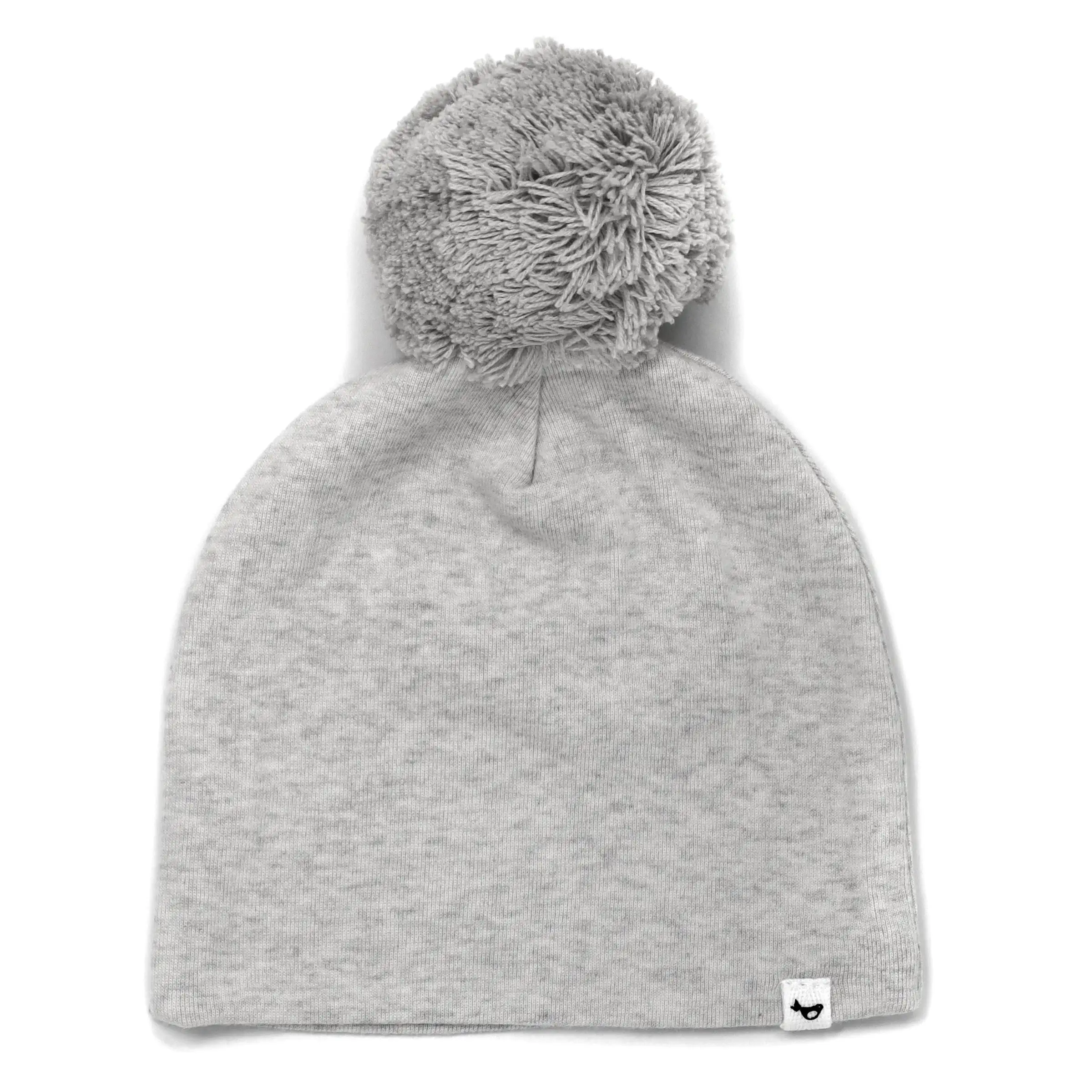 oh baby! Gray Pom Hat - Heather Gray