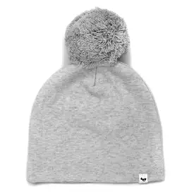 oh baby! Gray Pom Hat - Heather Gray