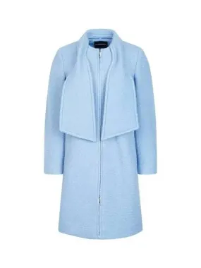 Overseas station season big chance 8 18 women s detachable shawl boucl coat blue 270445