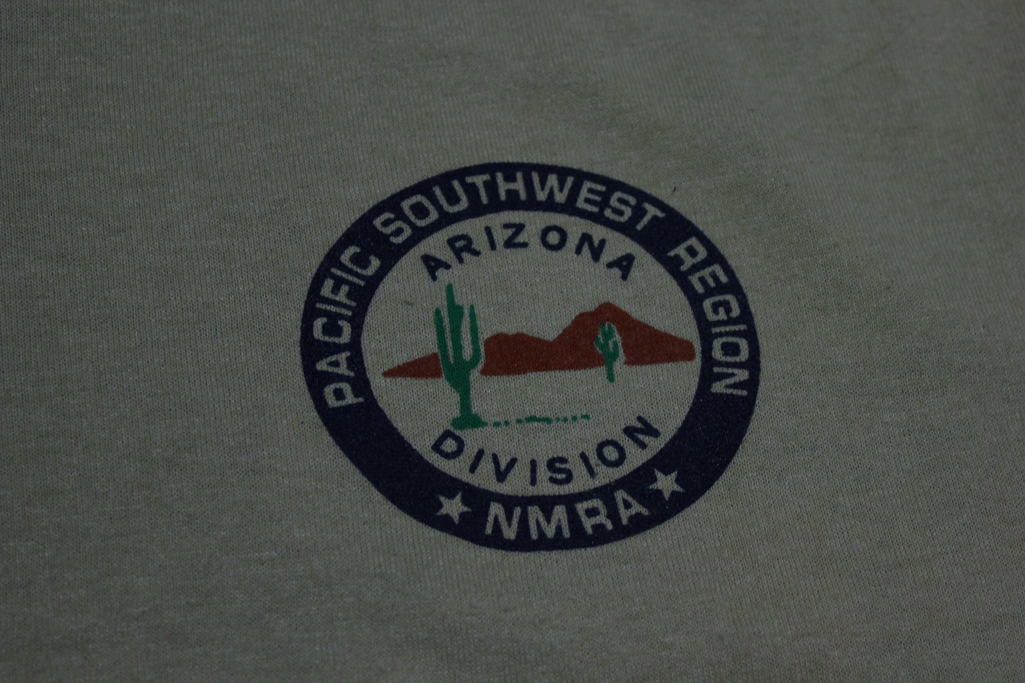 Pacific Southwest Region NMRA Arizona Division Vintage 90's Railroad Train T-Shirt