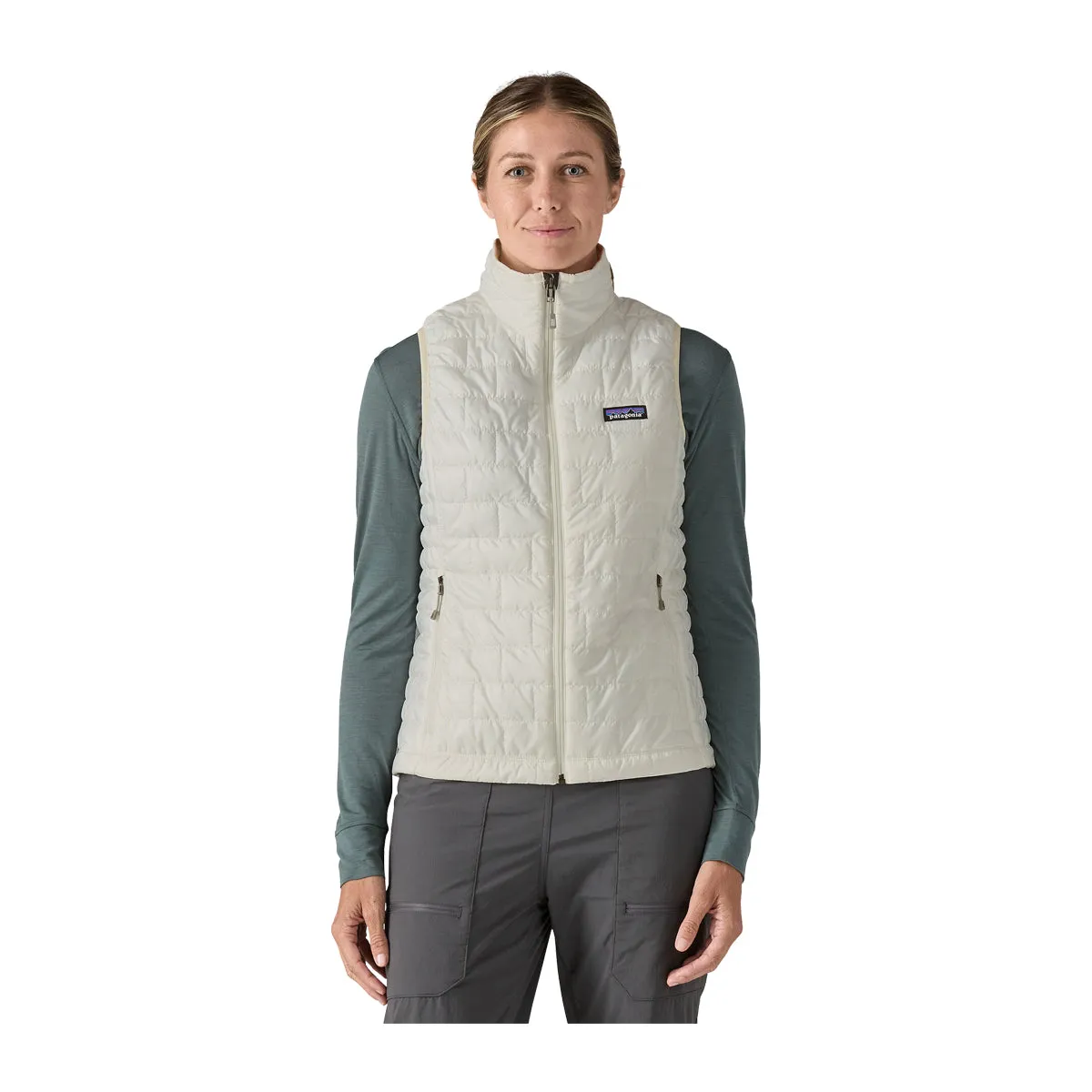 Patagonia Womens Nano Puff Vest Birch White