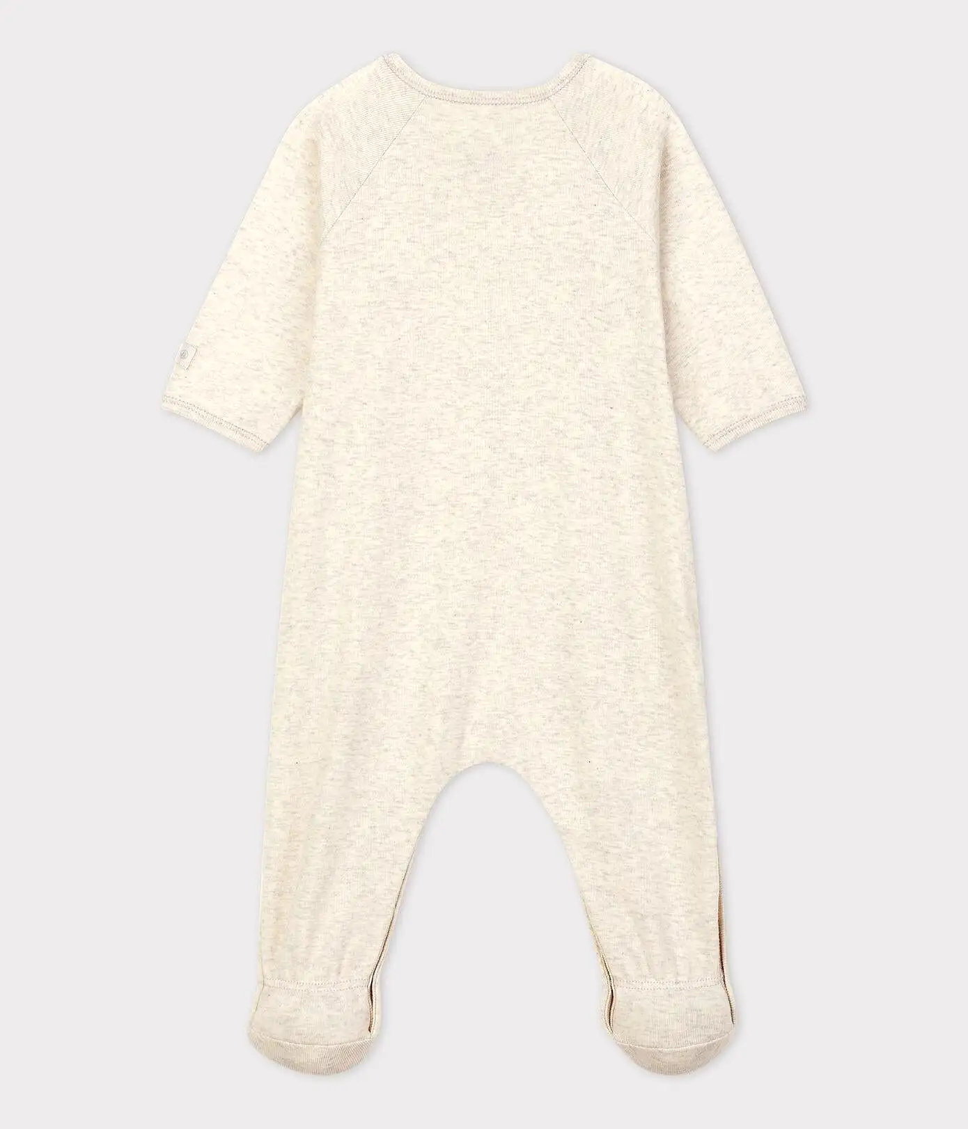 Petit Bateau Baby Side Snap Footie - Melange