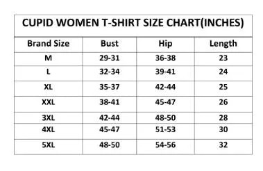 Plus Size Plain Cotton T-Shirt For Women - Black