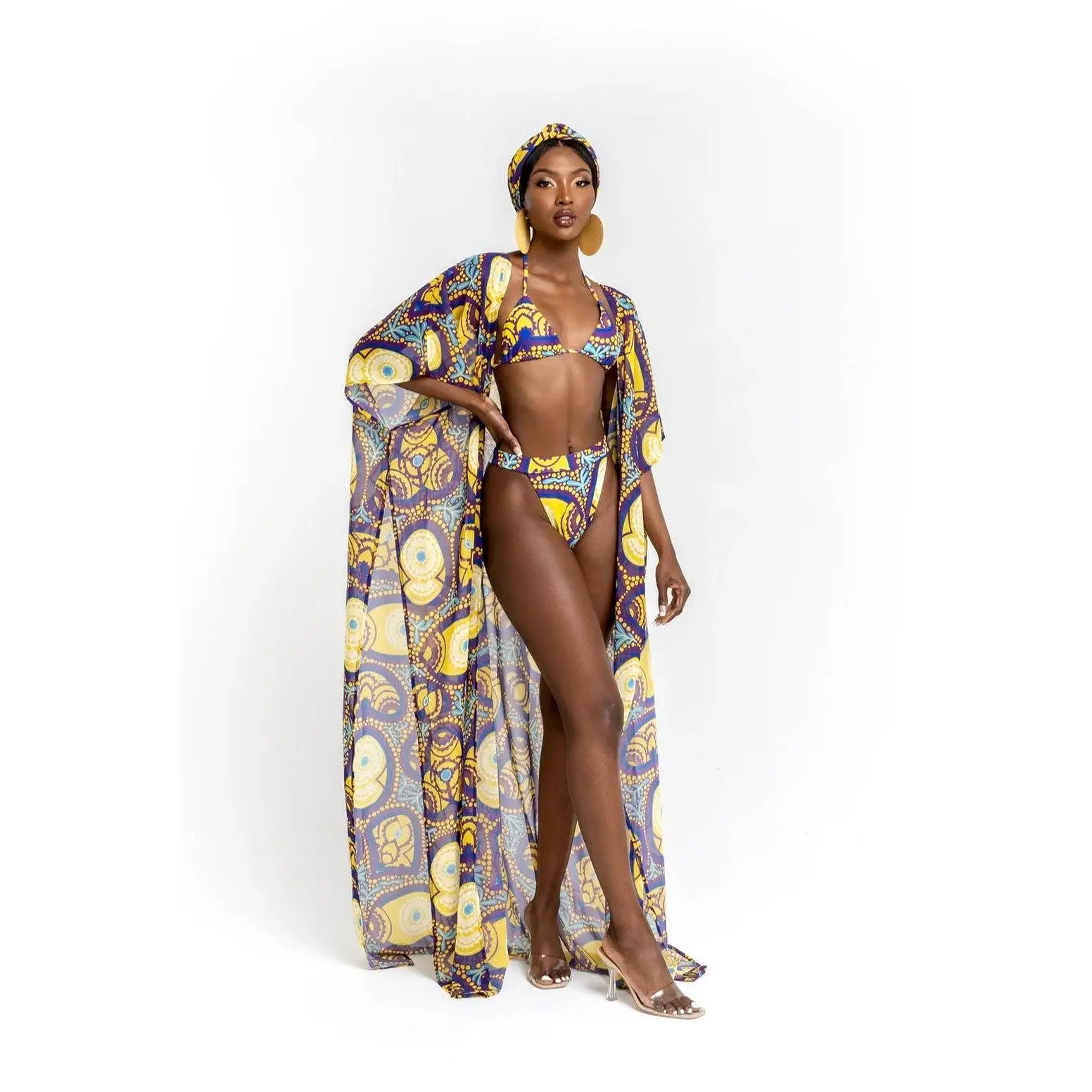 Print 3 piece Bikini Set