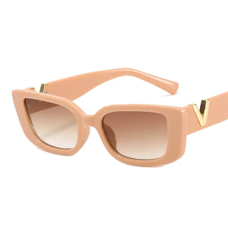 Retro Rectangle Sunglasses Women Vintage Small Frame Sun Glasses