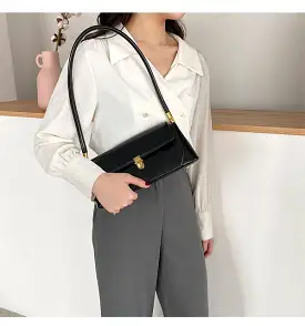 Retro Vintage Simple Knot Underarm Bag Medieval Handbag Female Small Subaxillary Bags Casual Business Mini Fashion Totes - S4535