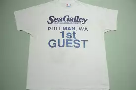 Sea Galley Pullman WA 1st Guest Vintage 80's Grand Opening T-Shirt