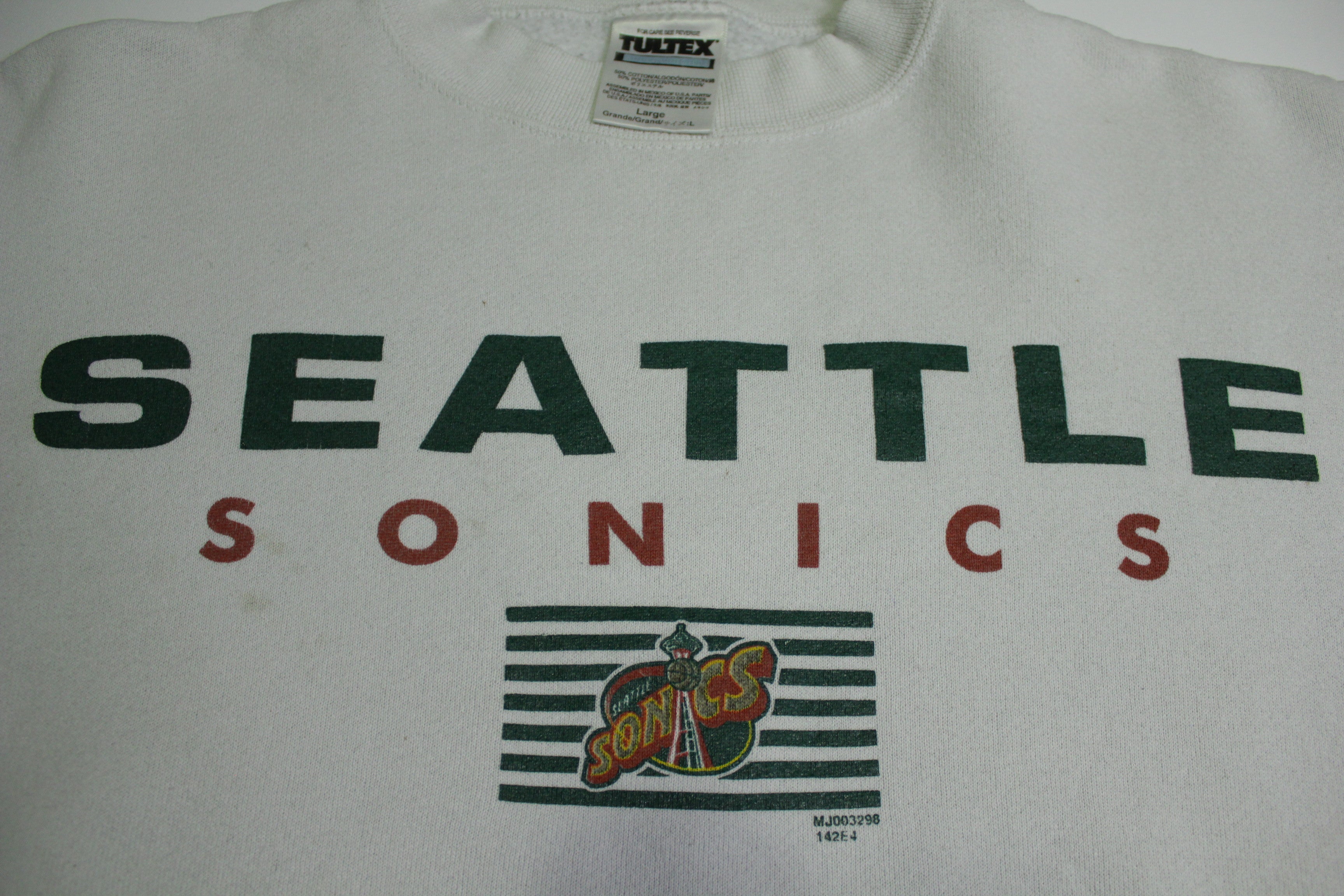 Seattle Sonics Vintage 90's Crewneck Tultex Basketball Sweatshirt