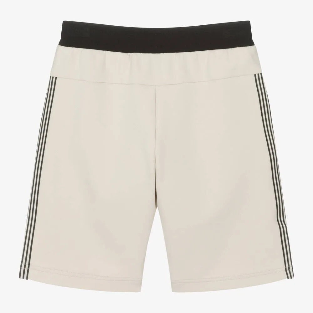 Teen Boys Beige Cotton Shorts