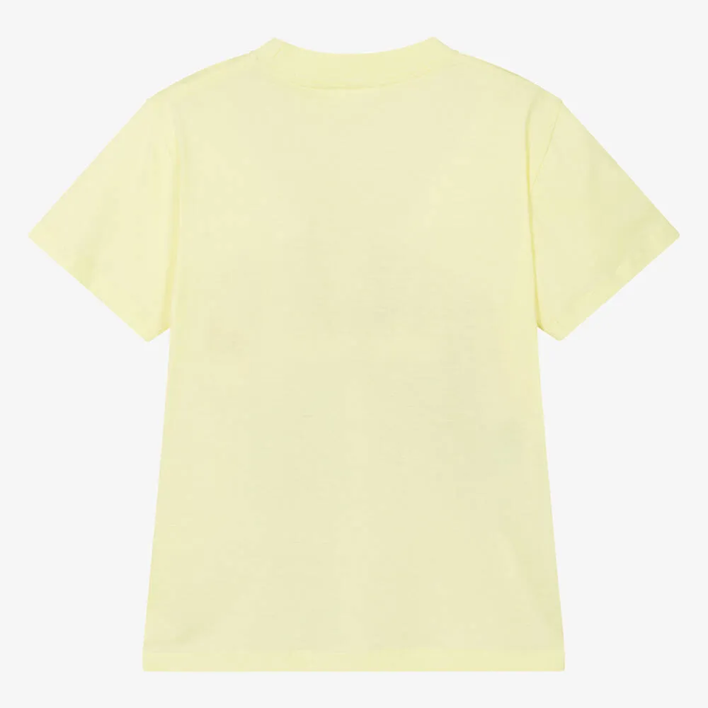 Teen Boys Yellow Cotton Surf T-Shirt