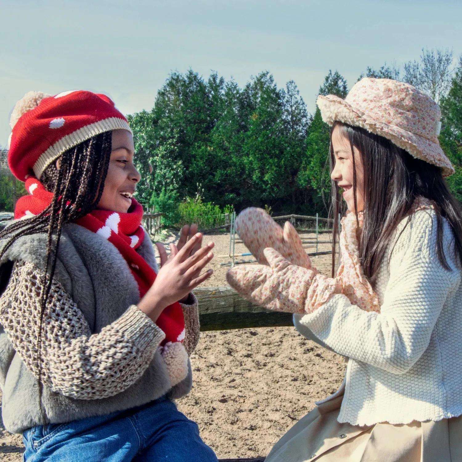 The Margot Floral Quilted Winter Bucket Hat - KIDS