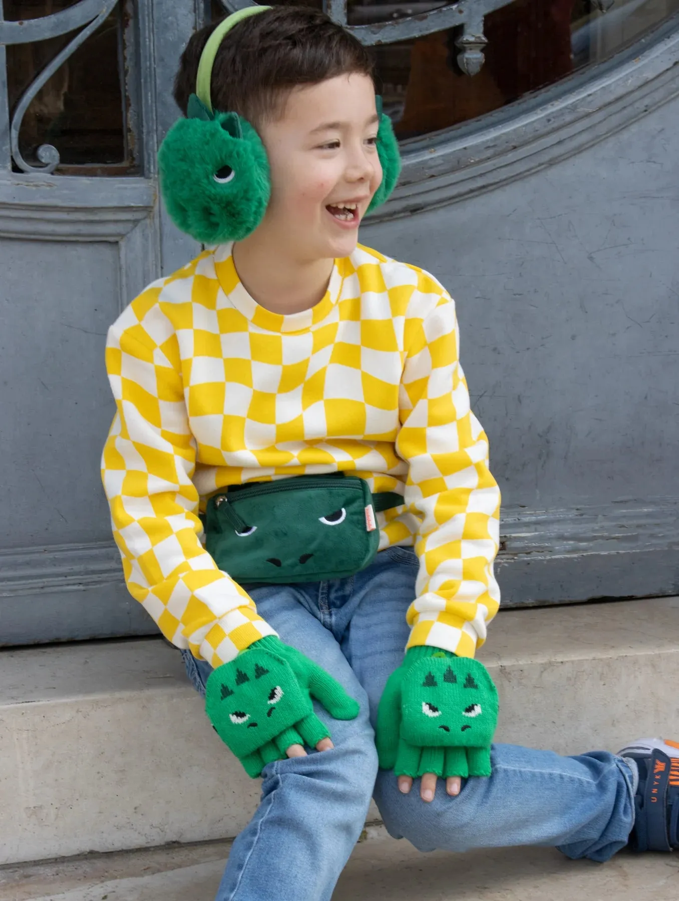 The T-Rex Knitted Gloves - KIDS