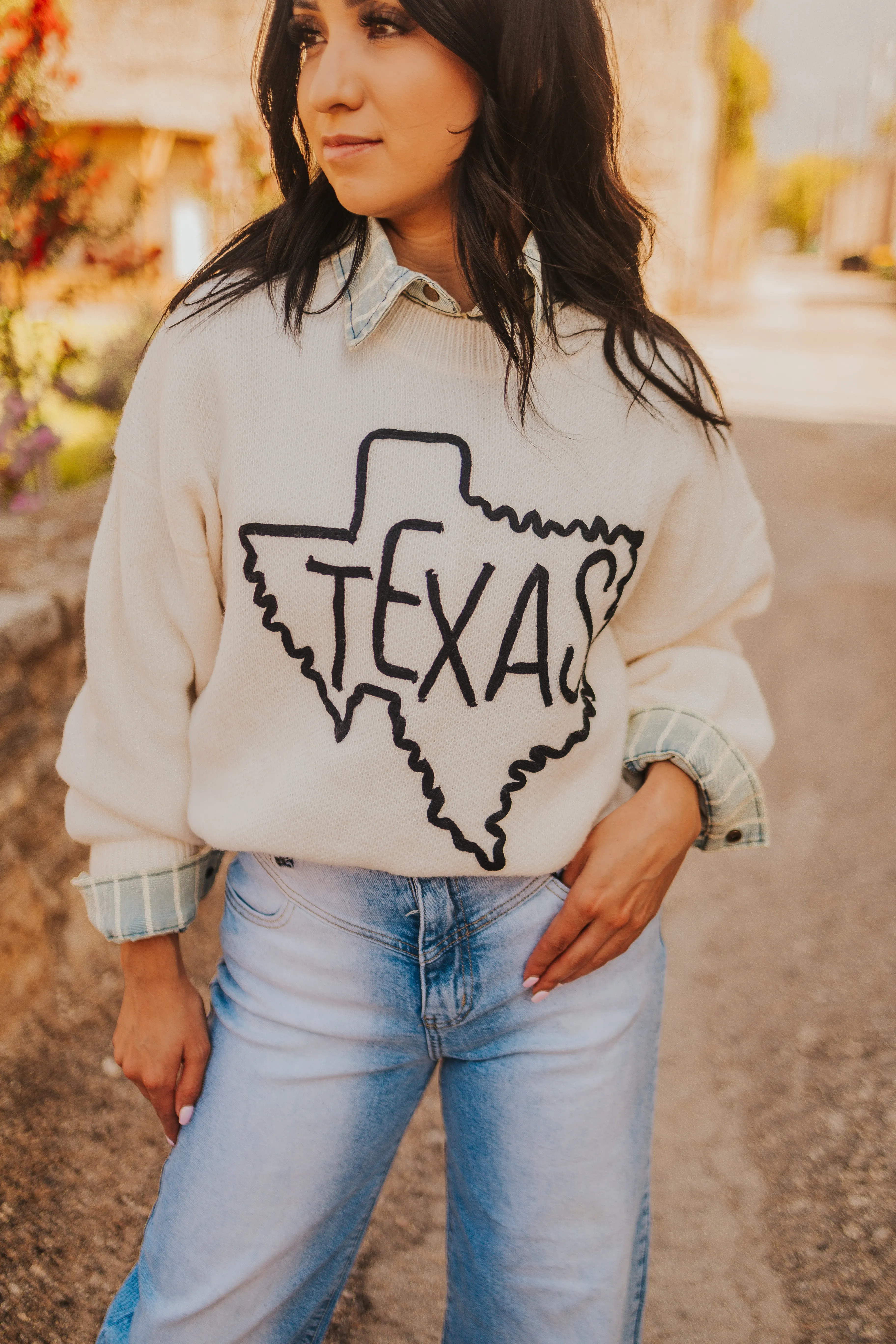 The Texas Outline Sweater