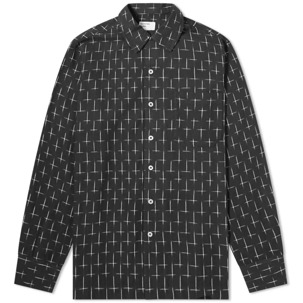 Universal Works Garage Ikat ShirtBlack