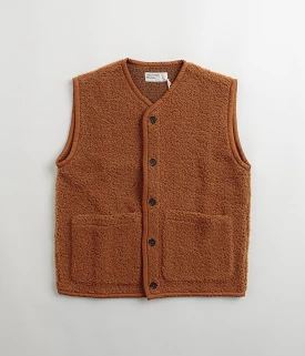 Universal Works Lancaster Gilet - Rust