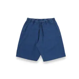 Universal Works Lumber Short Indigo Seersucker 30723 washed indigo