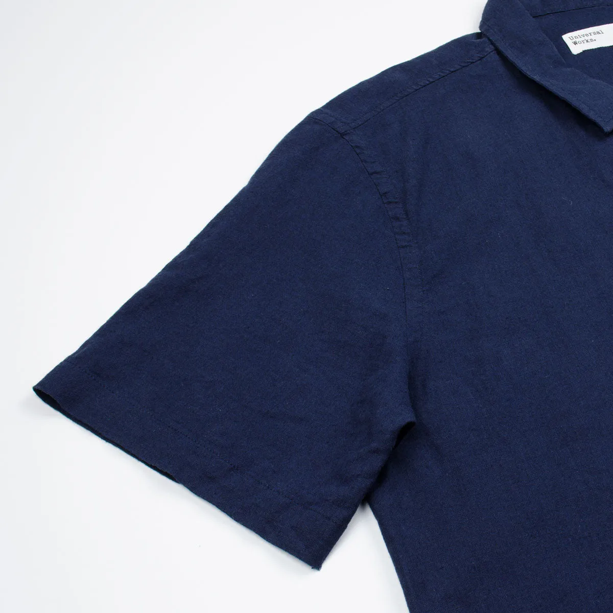 Universal Works - Road Shirt Linen Shirting - Navy