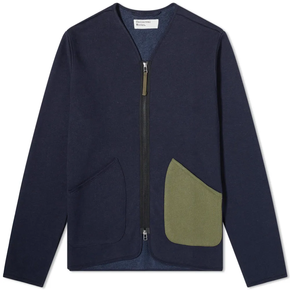 Universal Works Zip Liner JacketNavy & Olive