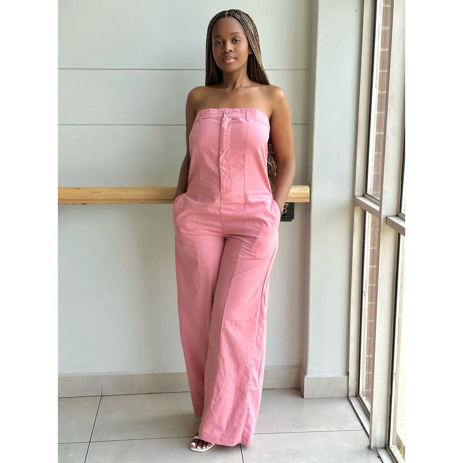 Vintage Off Shoulder Jumpsuit