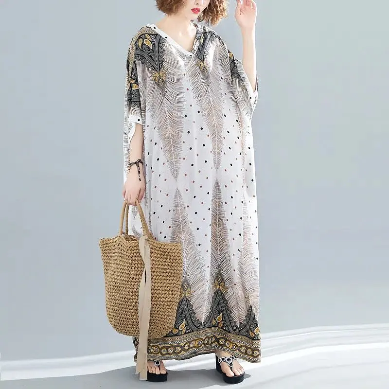 Vintage Retro Boho Design Ethnic Indian Dresses For Ladies Pakistani Female Women African Robe X4427127