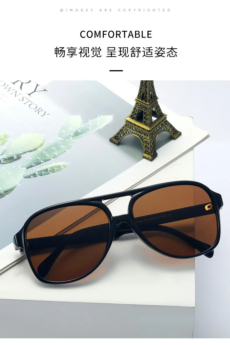 Vintage Style Square Sunglasses with UV400 Gradient Lens for Women