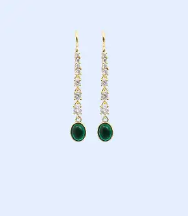 WA0909-GREEN-Women Earrings