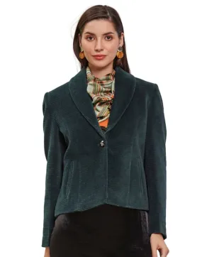 Women Coat Green Color