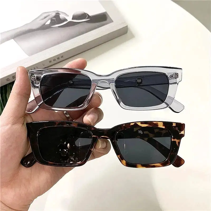 Women Rectangle Vintage Sunglasses Brand Designer Retro Points Sun Glasses Female Lady Eyeglass Cat Eye Driver Goggles