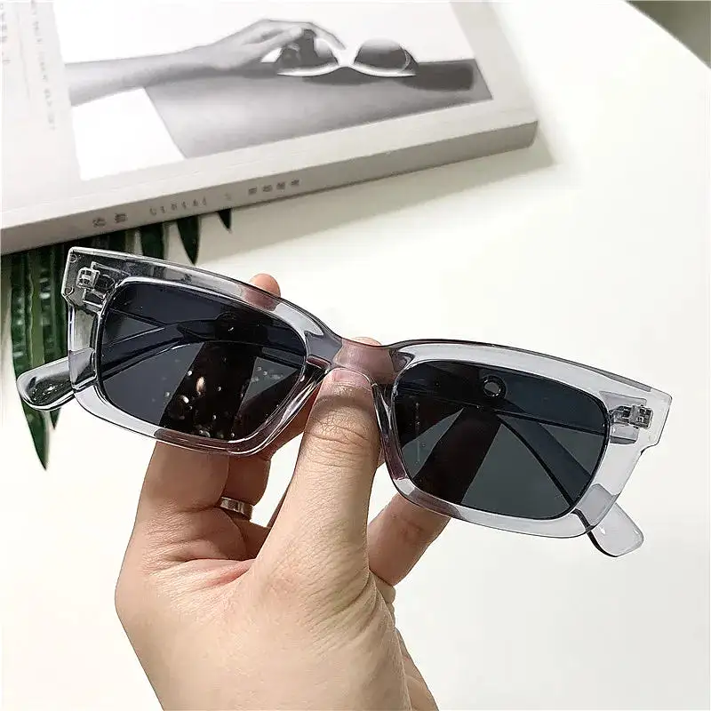 Women Rectangle Vintage Sunglasses Brand Designer Retro Points Sun Glasses Female Lady Eyeglass Cat Eye Driver Goggles