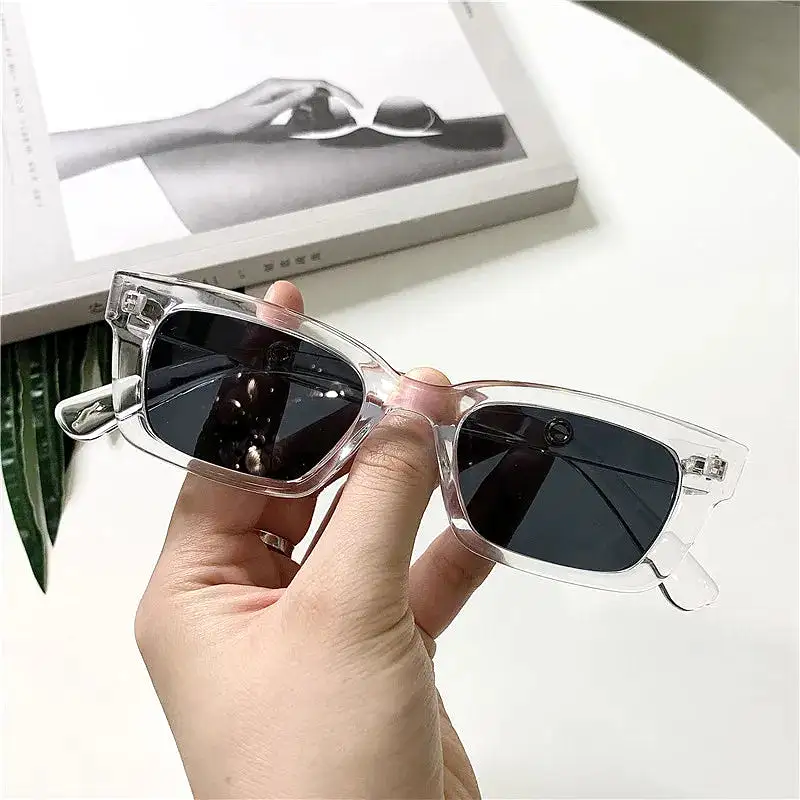 Women Rectangle Vintage Sunglasses Brand Designer Retro Points Sun Glasses Female Lady Eyeglass Cat Eye Driver Goggles