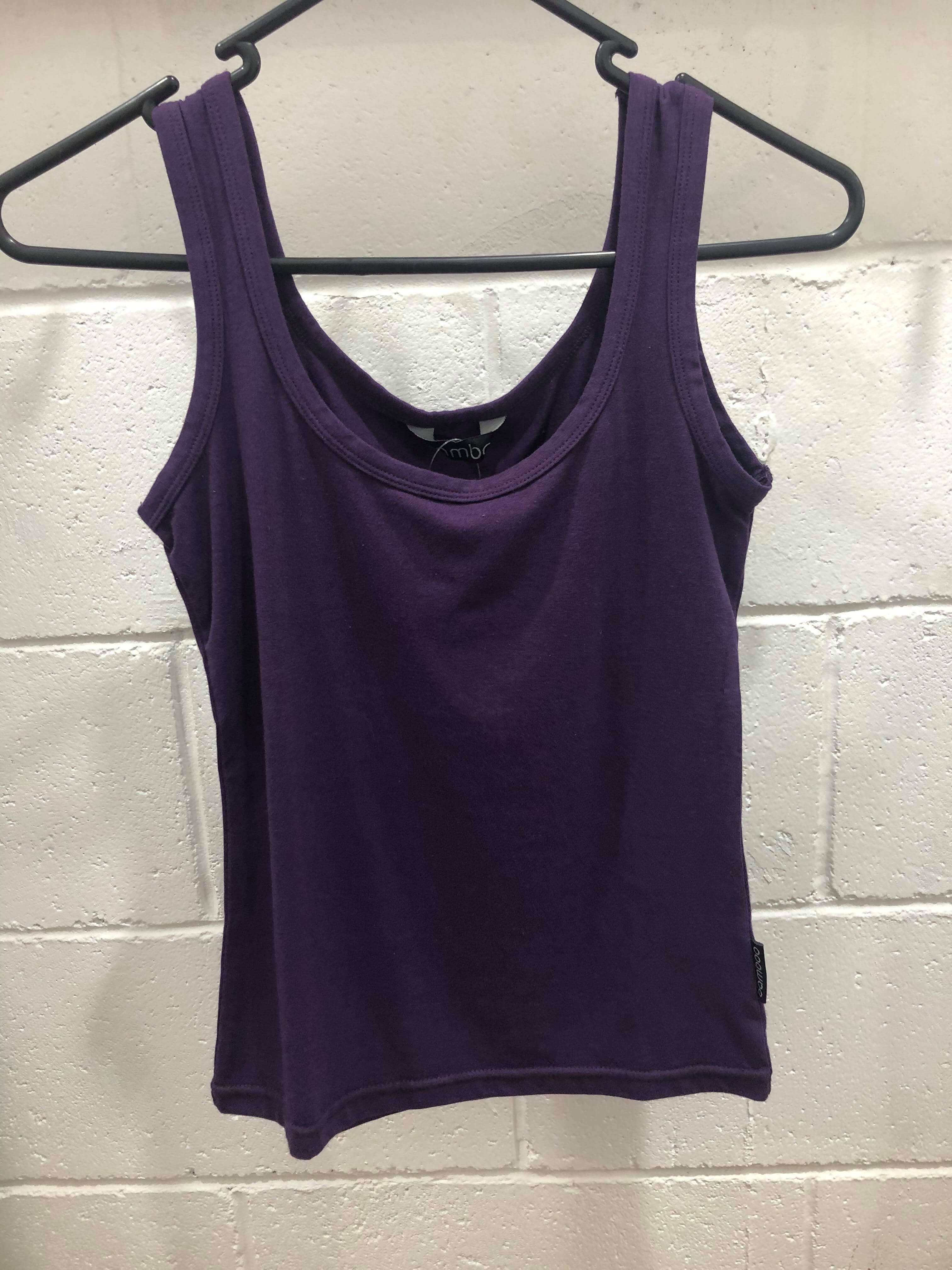 Women's Bamboo Singlet Purple