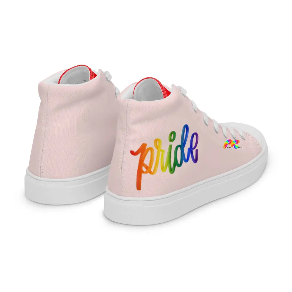 Women's Pink Pride High Canvas Top Shoes