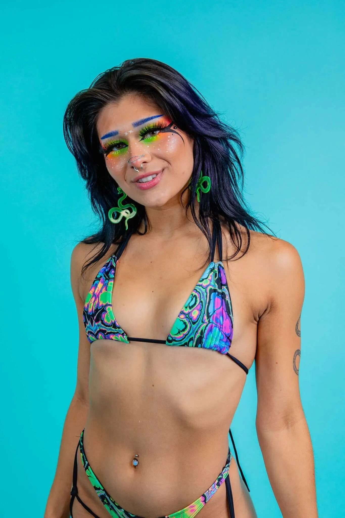 Women's Prismatic Strappy Bikini Top