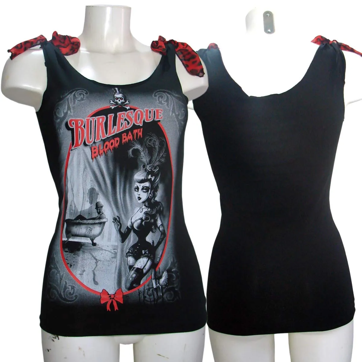 Women's Tank Top T-Shirt Burleska Blood Bath